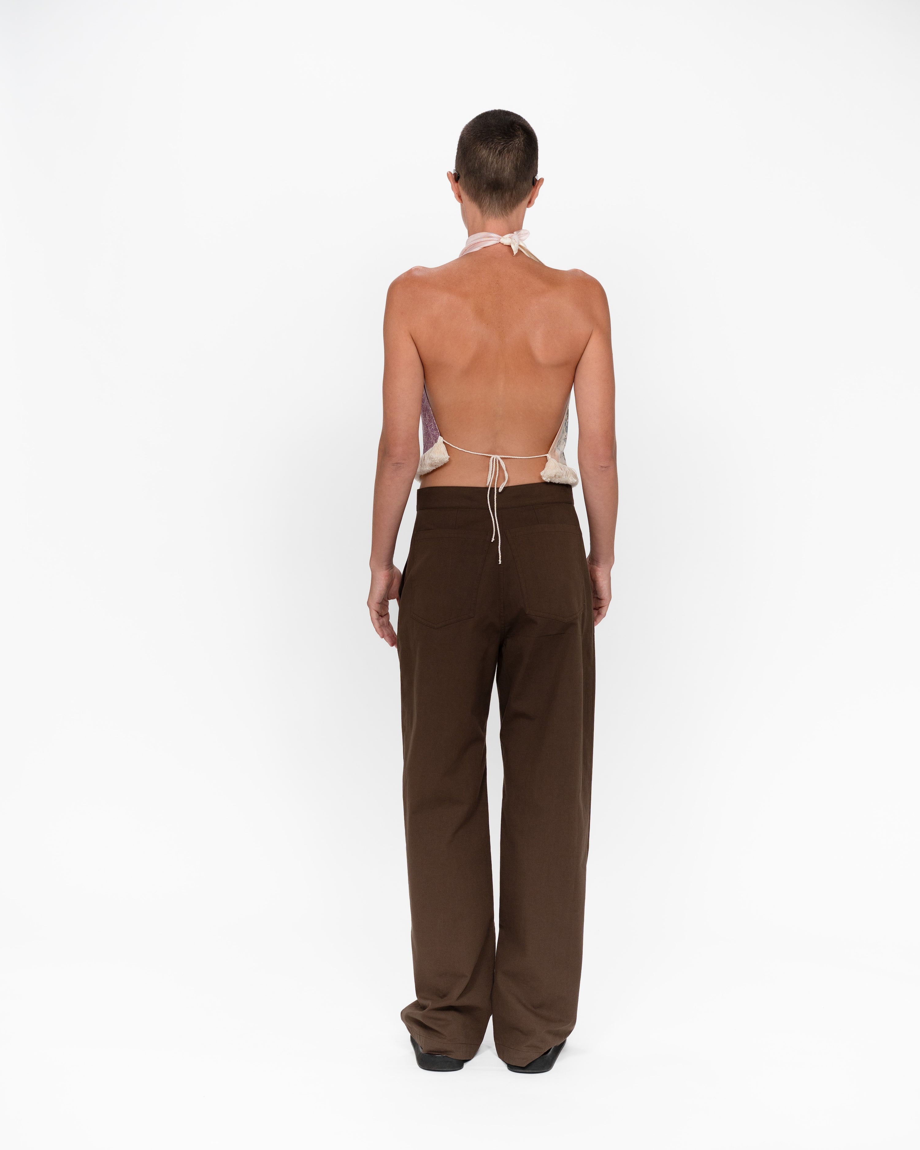 Pocket Square Halter Top