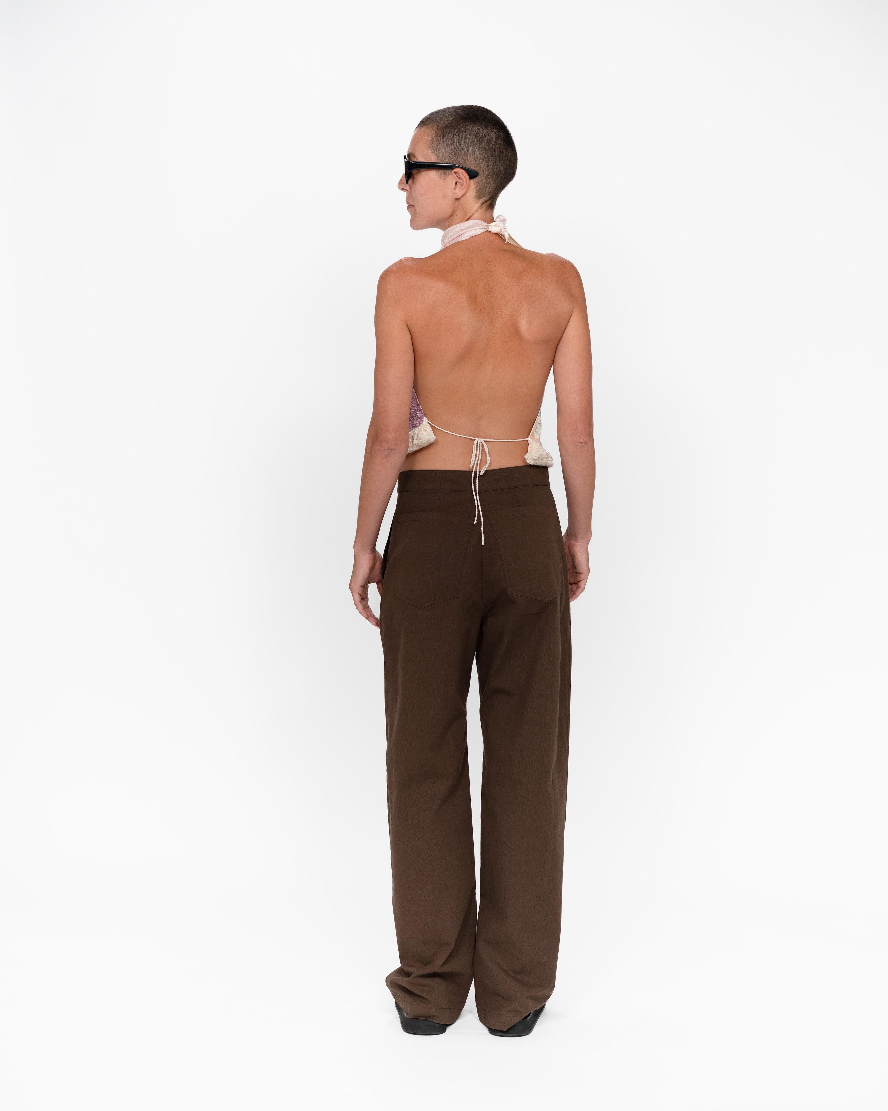 Pocket Square Halter Top