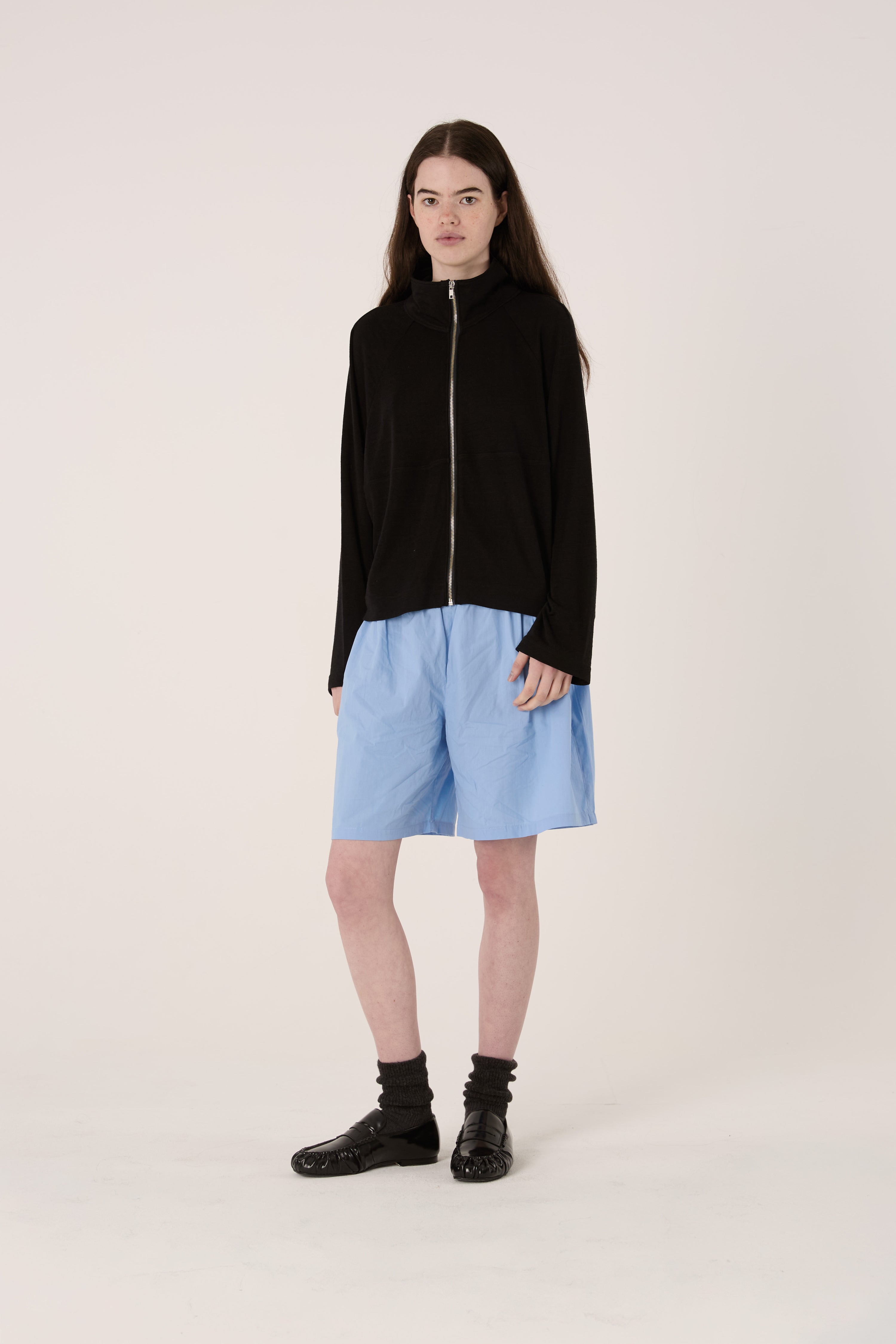 Black Zip Knit
