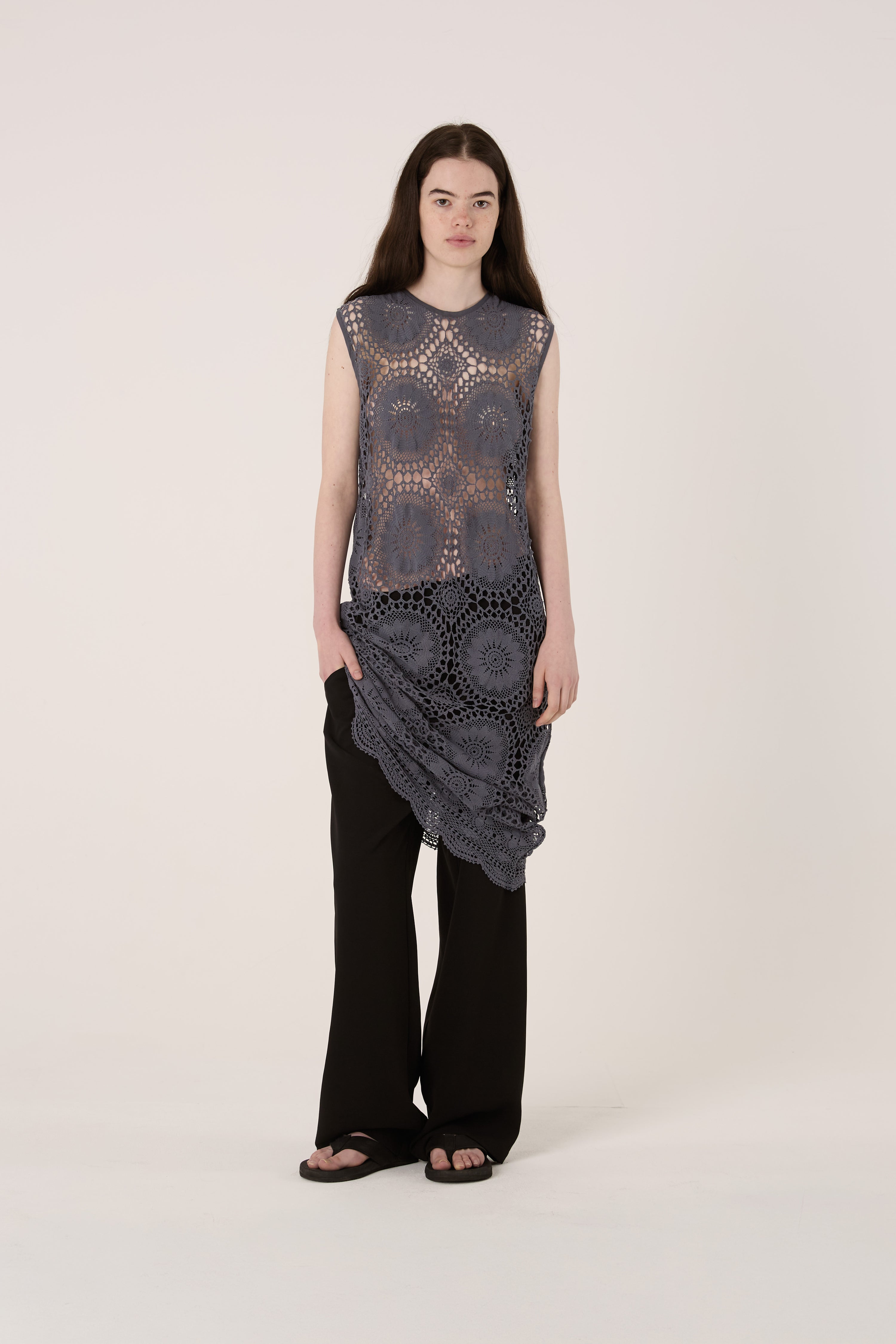 Perspera Crochet Tablecloth Dress