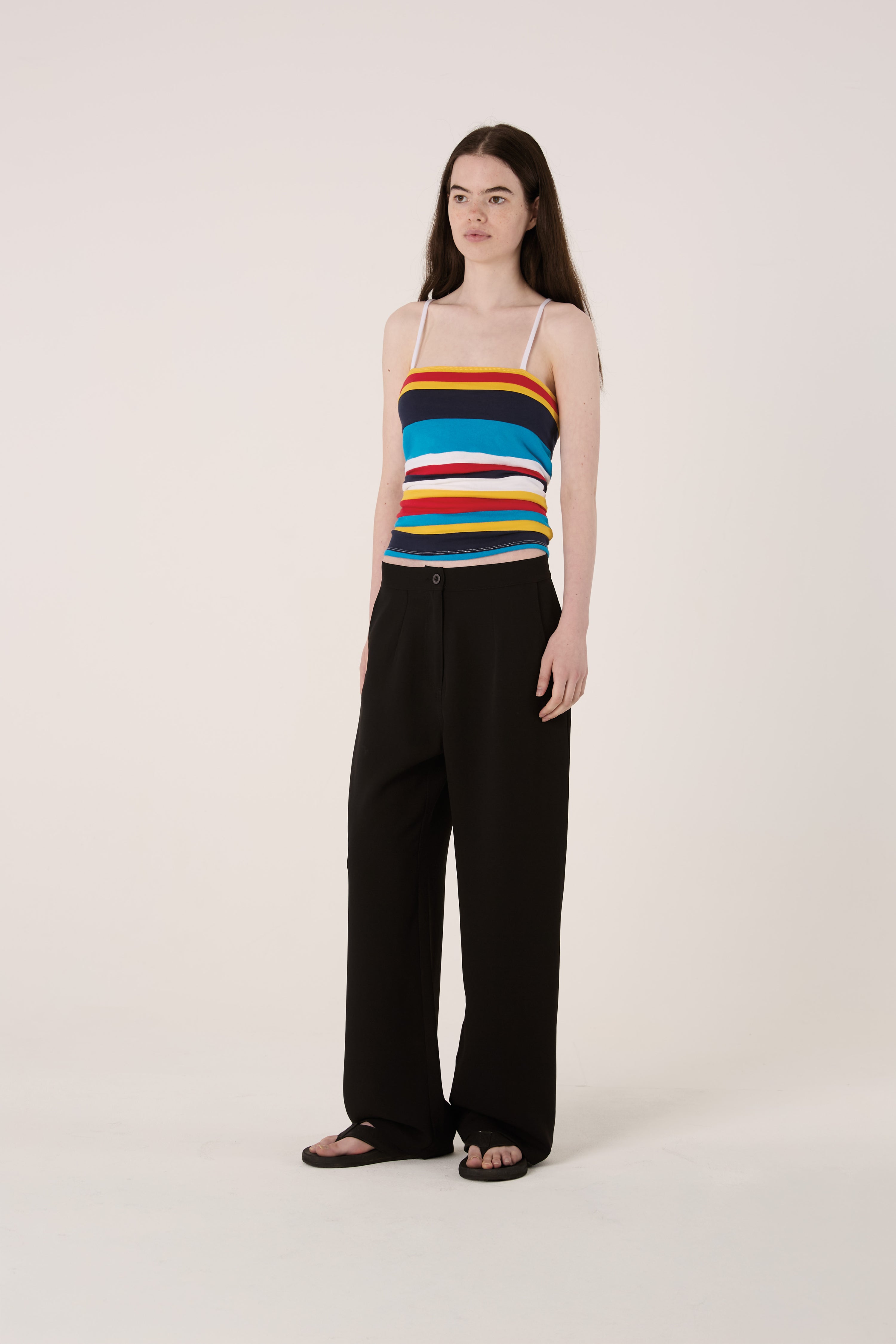 Striped Upcycled T-Shirt Cami